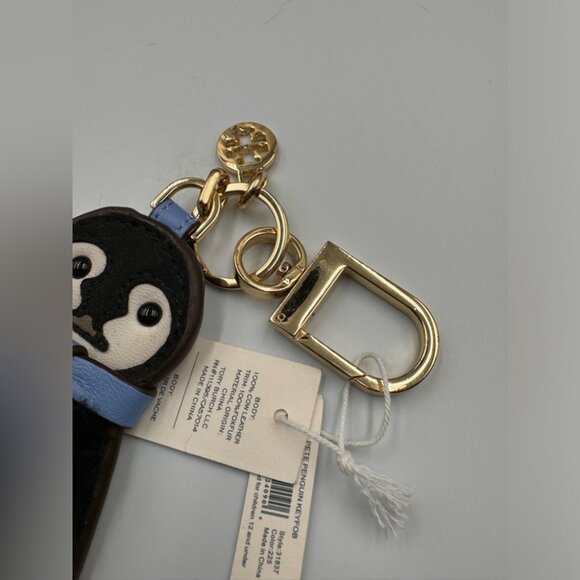 🆕 TORY BURCH 🧿 NWT NIB Pete the Penguin Keychain / Key Fob - Picture 11 of 12